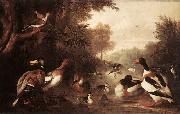 Jakob Bogdani, Landscape with Ducks